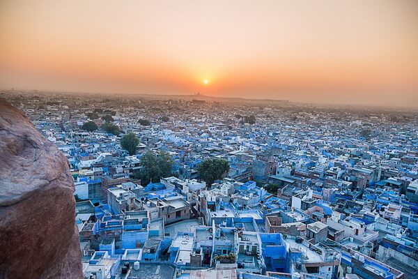 Города с цветными домами с фото и описанием - Джодхпур в Индии