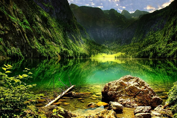 Красивые фото озера Кёнигсзе в Баварии (Германия)