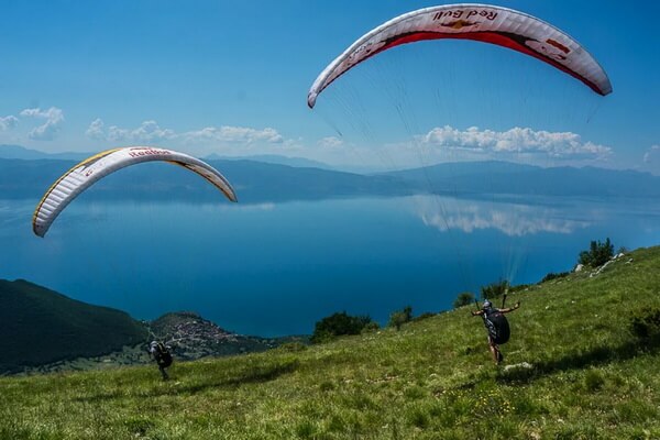 Места полётов на параплане в Европе - Охридское озеро в Македонии