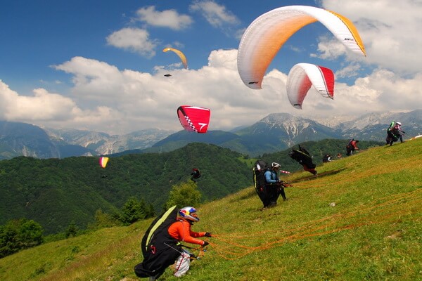 Места полётов на параплане в Европе - Юлийские Альпы и долина реки Соча в Словении