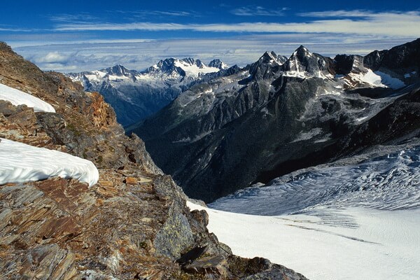 Наиболее высокие горы Канады - Кинг-Пик 