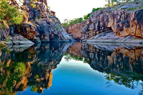 Красивые природные ванны мира - Бассейн Gunlom Plunge, Австралия