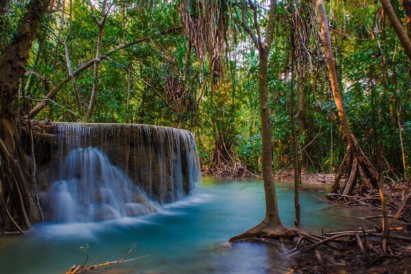 Природные бассейны мира - Водопад Эраван, Таиланд
