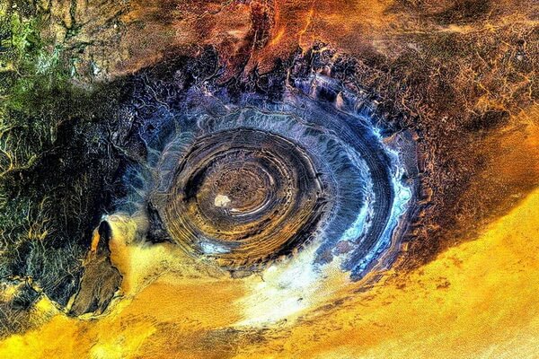 Структура Ришат - Глаз Сахары из космоса - красивые фото