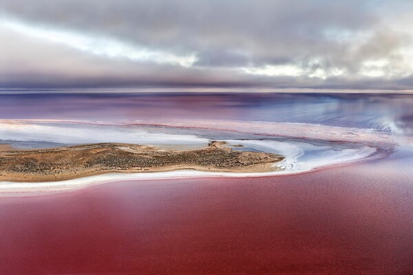 Розовые озёра мира с фото и описанием - Озеро Эйр, Южная Австралия